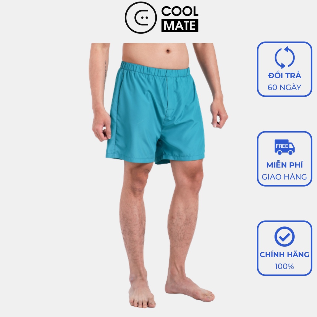 Quần Shorts mặc nhà Coolmate Basics Màu Xanh Ngọc