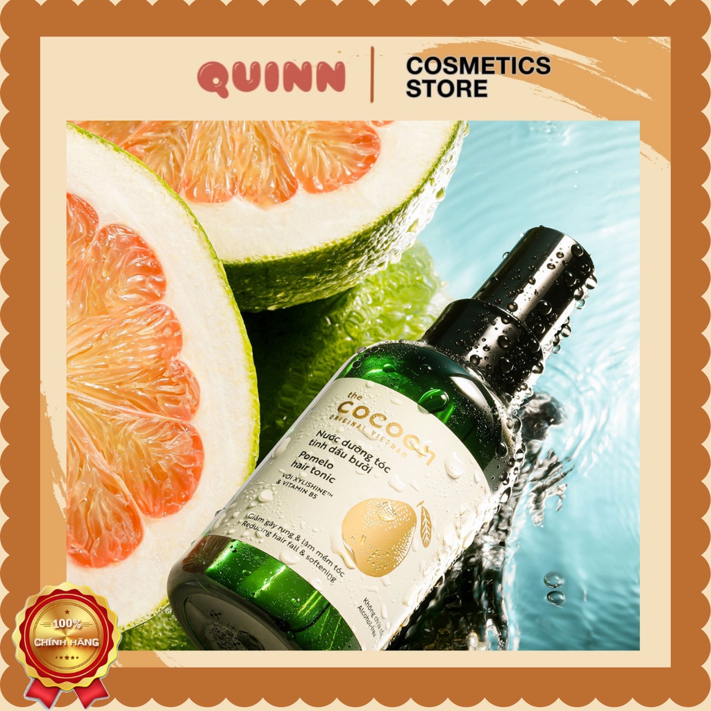 Xịt dưỡng tóc Pomelo Cocoon tinh dầu bưởi giảm gãy rụng, làm mềm tóc 140ml [CHÍNH HÃNG]
