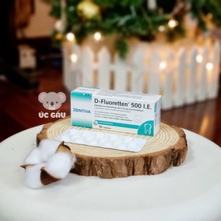 Vitamin D Zentiva Fluoretten 500 IE, Đức (90 viên) hỗ trợ phát triển xương + răng cho trẻ sơ sinh và trẻ nhỏ dưới 2 tuổi