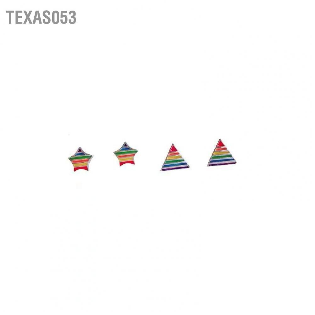 Texas053 Alloy Stud Earrings Women Girls Simple Cute Stylish Unique Shaped for Holiday Party