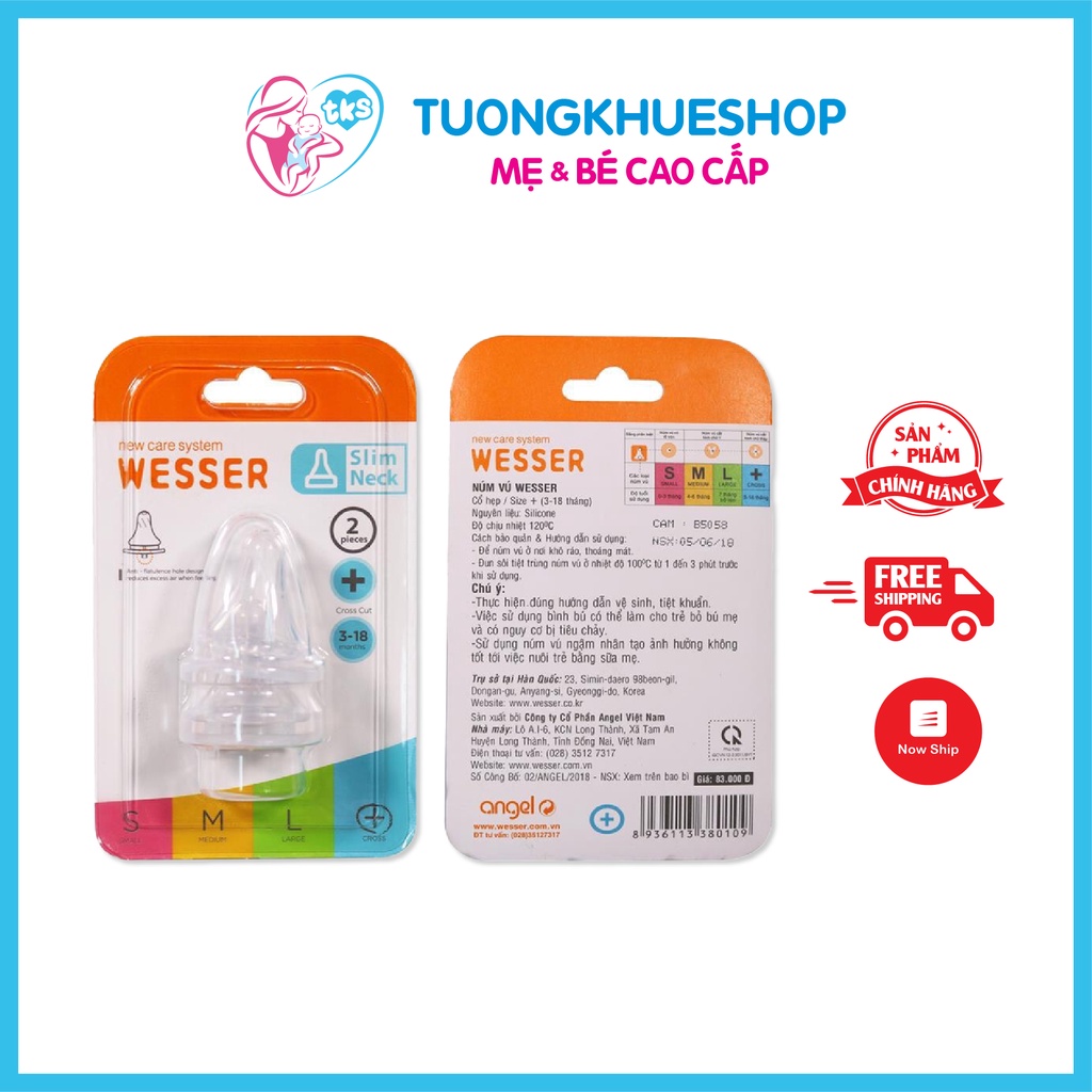 Núm Cổ hẹp Wesser đủ Size (S M L +)