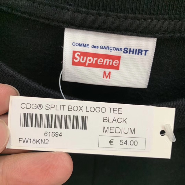 ÁO THUN SUPREME X CDG BOX LOGO - HÀNG CAO CẤP