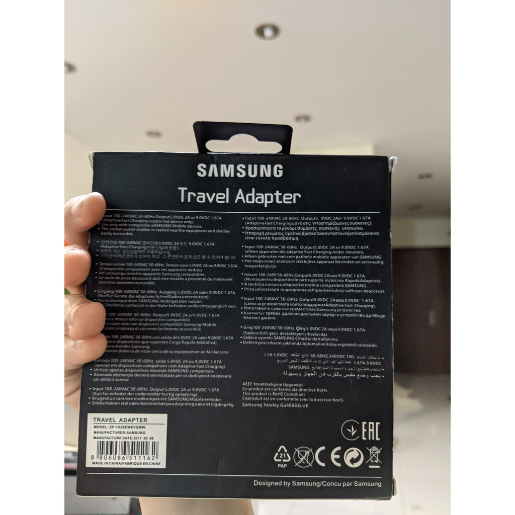 [BẢO HÀNH 12 THÁNG]BỘ SẠC củ + cáp sạc nhanh Chính Hãng của Samsung S8/S9/S8+/S9+/NOTE8/NOTE9