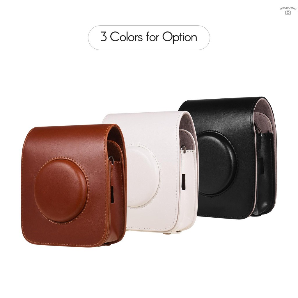 Túi Da PU Đựng Camera Fujifilm Fuji Instax Sq20 Tiện Dụng