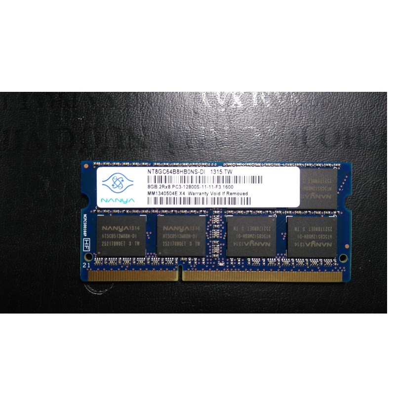 Ram Laptop 8GB DDR3 hoặc DDR3L và các loại khác, hàng chính hãng bảo hành 3 năm