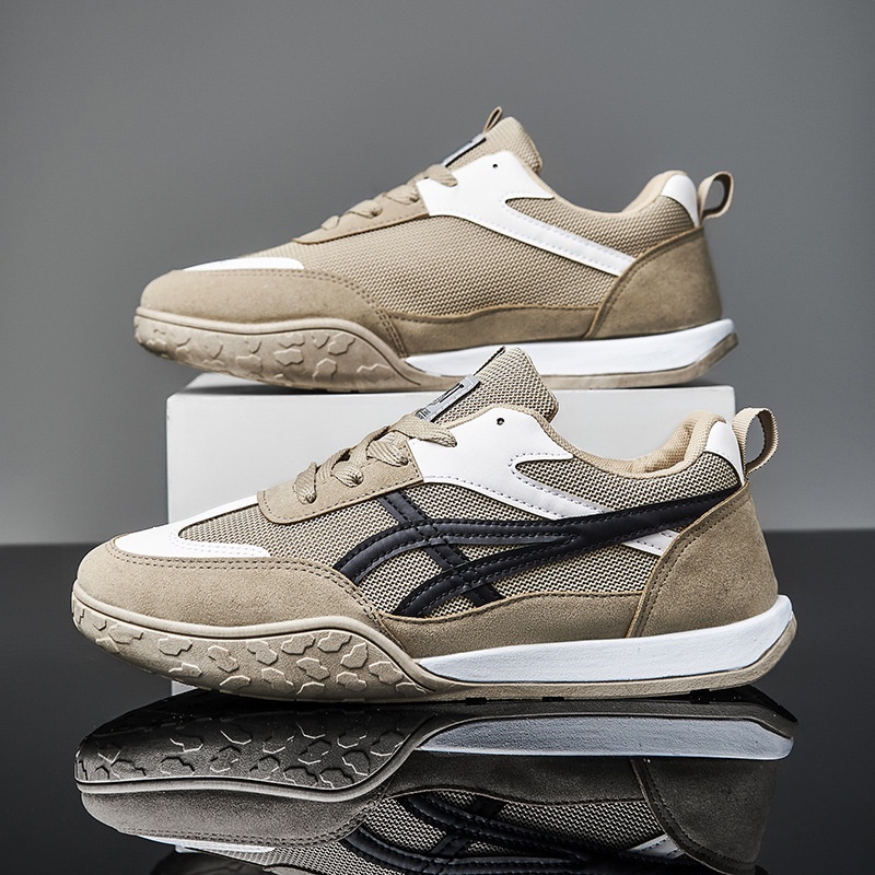 Giày Thể Thao Nam GEMI - Sneaker Màu Trắng - Đen - Kaki Giày Thể Thao Hoạt Động Ngoài Trời Thoáng Khí - G5346