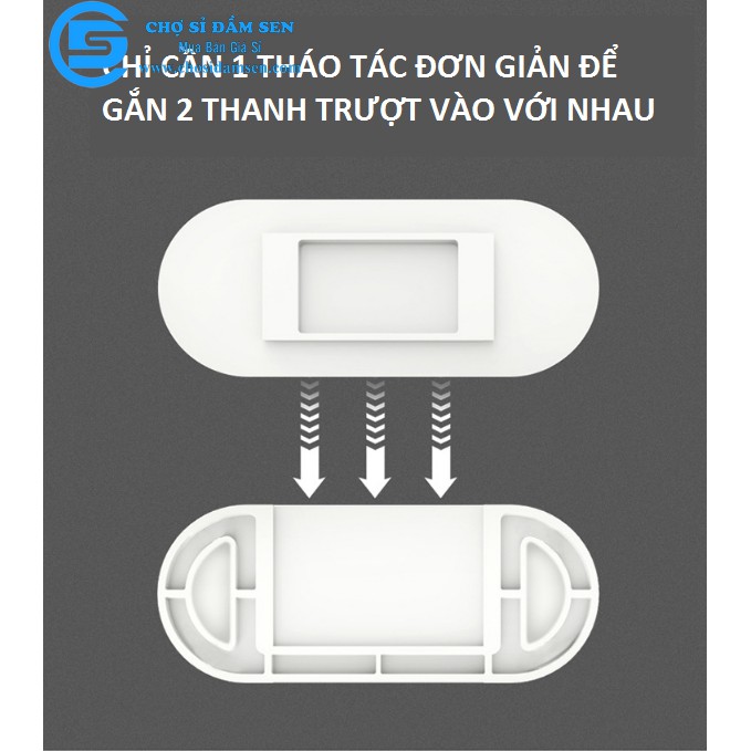 Bộ dụng cụ treo ổ cắm điện trượt siêu tiện dụng an toàn cho bé, giá đỡ các vật dụng gia đình G78-TreoOCD-Truot