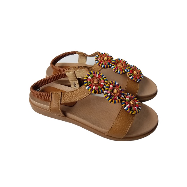 Giày sandal nữ da bò thật BIGBEN cao cấp SDN54