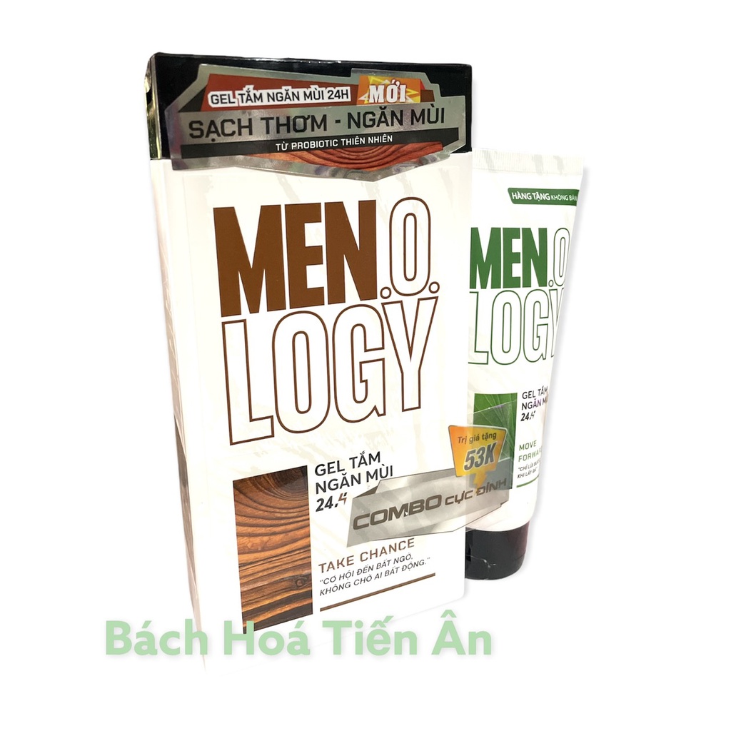 Gel Tắm Ngăn Mùi 24h Men.O.Logy -350ml Tặng típ Gel 50ml