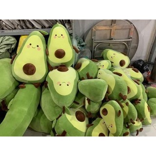 Quả bơ nhồi bông cao cấp | Gấu Bông hình trái bơ để ôm hình tròn chất mềm mịn cao cấp