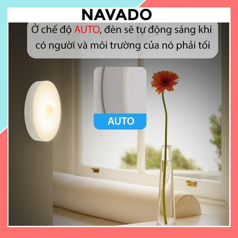 Đèn LED cảm ứng không dây thông minh dán tường tủ bếp cầu thang pin sạc USB ddenf led Light 002 NAVADO