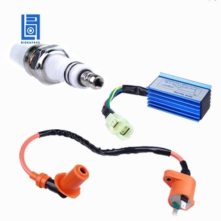 Bộ đánh lửa + cuộn dây + bugi gy6 50 / 125 / 150cc cho xe scooter atv