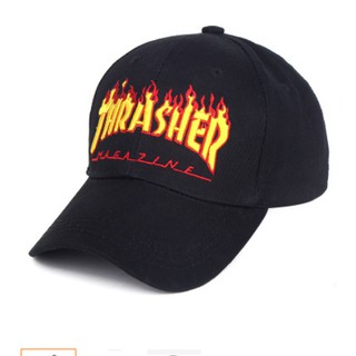 Mũ Lưỡi Trai Thêu Chữ Thrasher Phong Cách Hip Hop Cá Tính Dành Cho Cặp Đôi