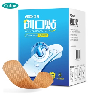 Hộp 100 Băng Keo Cá Nhân 72*19mm Kháng Nước Thoáng Khí