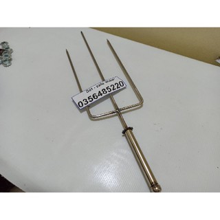 Xiên nướng gà vịt chế máy nướng thịt inox 6mm chạy xích cam xe máy