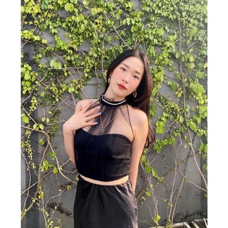 Áo sát nách ren cổ ViVi Top