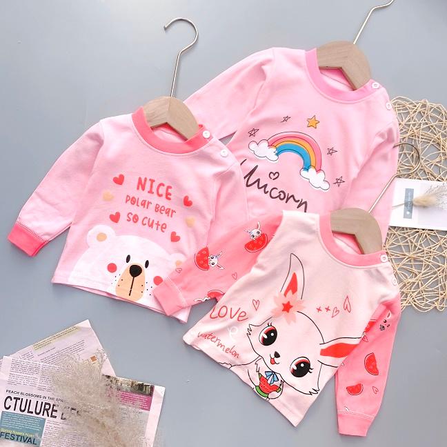 Bộ ngủ dài tay bé gái bé trai cho bé 1 2 3 4 5 tuổi MINTSCLOSET Mint's Closet - DB8072