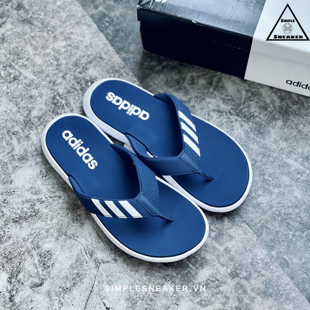 Dép Tông Adidas FREESHIP Adidas Comfort Flip Flops Blue Chính Hãng  - Dép Kẹp Thời Trang Màu Xanh - [EG2068]