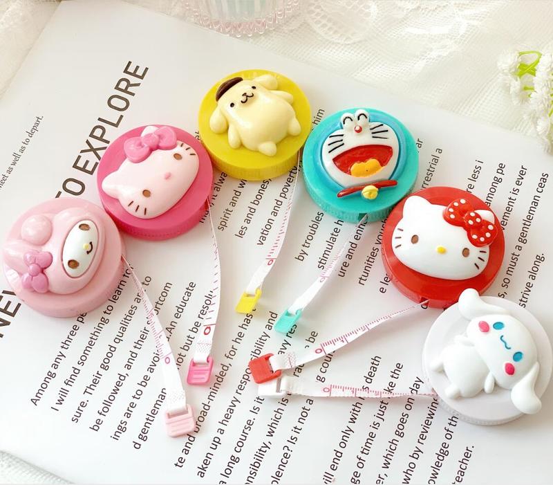 We Flower Cuộn Thước Dây Mini 1.5m Với Họa Tiết Hoạt Hình Xinh Xắn