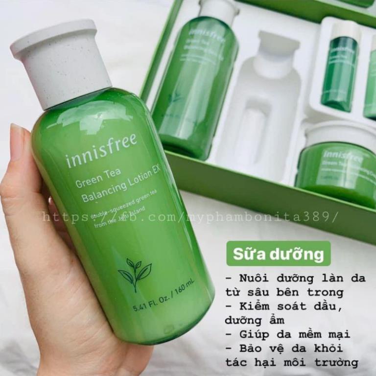 Sữa Dưỡng Da Trà Xanh Innisfree Green Tea Balancing Lotion Ex 160ml