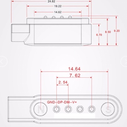 Dây Sạc Nam Châm Cao Cấp Đồng Hồ Thông Minh Định vị trẻ Em  dài hơn xạc thường . Dây sạc cao cấp