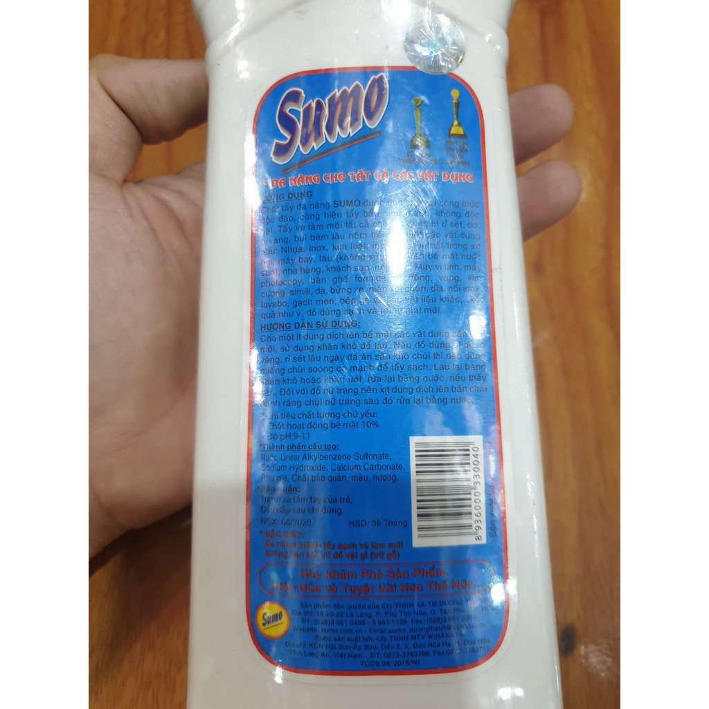 Chất tẩy rửa đa năng SUMO 700g - tẩy bẩn siêu mạnh, không độc hại, tẩy ố vàng dùng trong sinh hoạt gia đình