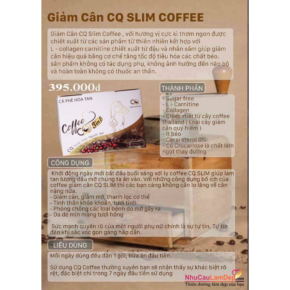 Cà Phê Giảm Cân CQ Coffee