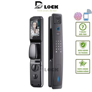 Khóa cửa điện tử thông minh vân tay nhận diện khuôn mặt dùng App cho cửa gỗ nhôm chống nước cao cấp DILLOCK DLJ8