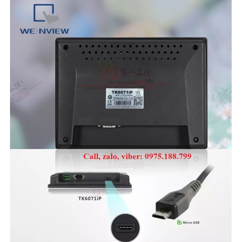 Màn hình Weinview TK6071IQ - 2250k, TK6071Ip - 2650k,  TK6071 /6070 /6071IP /6051 /8102 /6103IP /6071IE /8071 | BigBuy360 - bigbuy360.vn