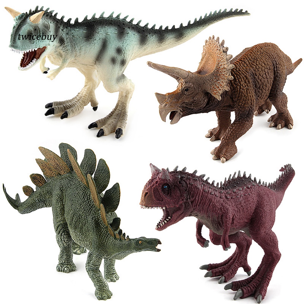 Mô Hình Đồ Chơi Khủng Long Stegosaurus Carnotaurus Chống Rơi Dùng Trang Trí