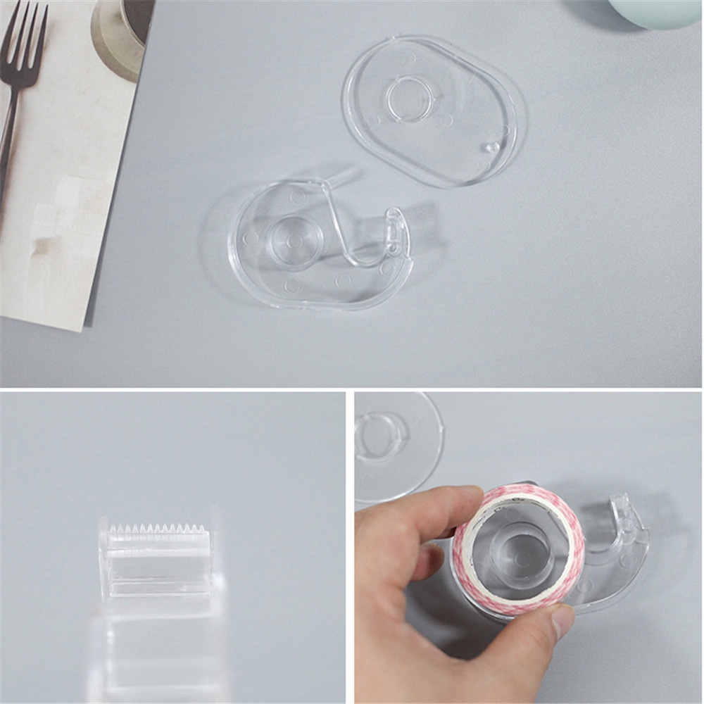 1 Hộp Nhựa 1.5CM Lưu Trữ Băng Keo Và Cắt Băng Keo