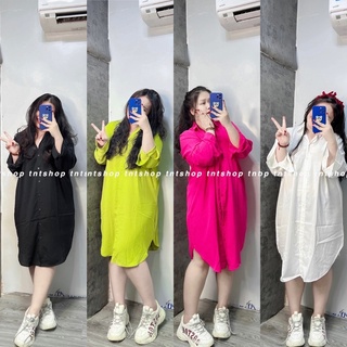 ĐẦM CỔ SƠ MI VẠT BẦU [TNT SHOP BIGSIZE 60KG 90KG]