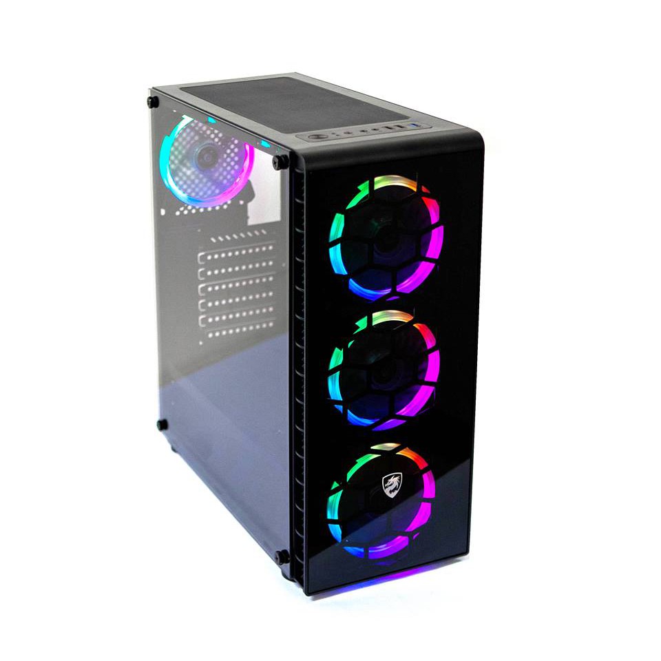 VỎ MÁY TÍNH VITRA GLITTER FORCE X1 PRO (Kèm 3 fan Leo RGB) | BigBuy360 - bigbuy360.vn
