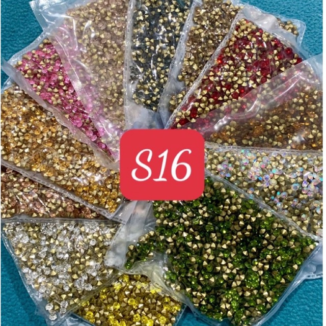 Đá nail-chân nhọn ss16( shop có gần 20 màu và cí tất cả seri đá)