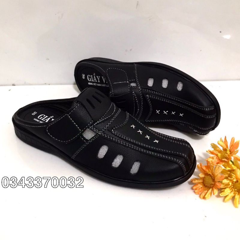 Dép sapo nam cao cấp..màu đen ..mẫu mới nhất hiện nay | BigBuy360 - bigbuy360.vn