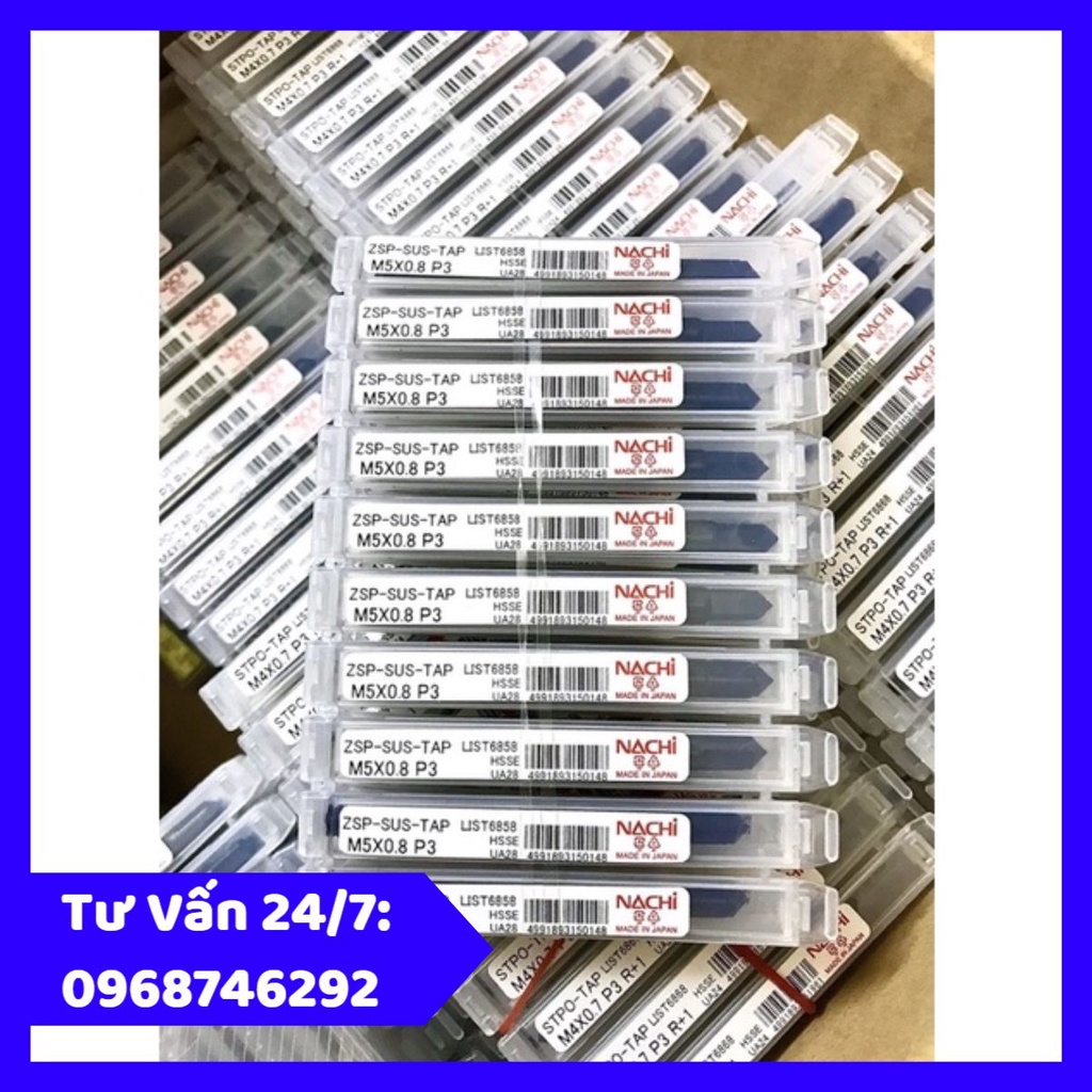 Mũi Taro Nachi M6x1.0 Chính Hãng