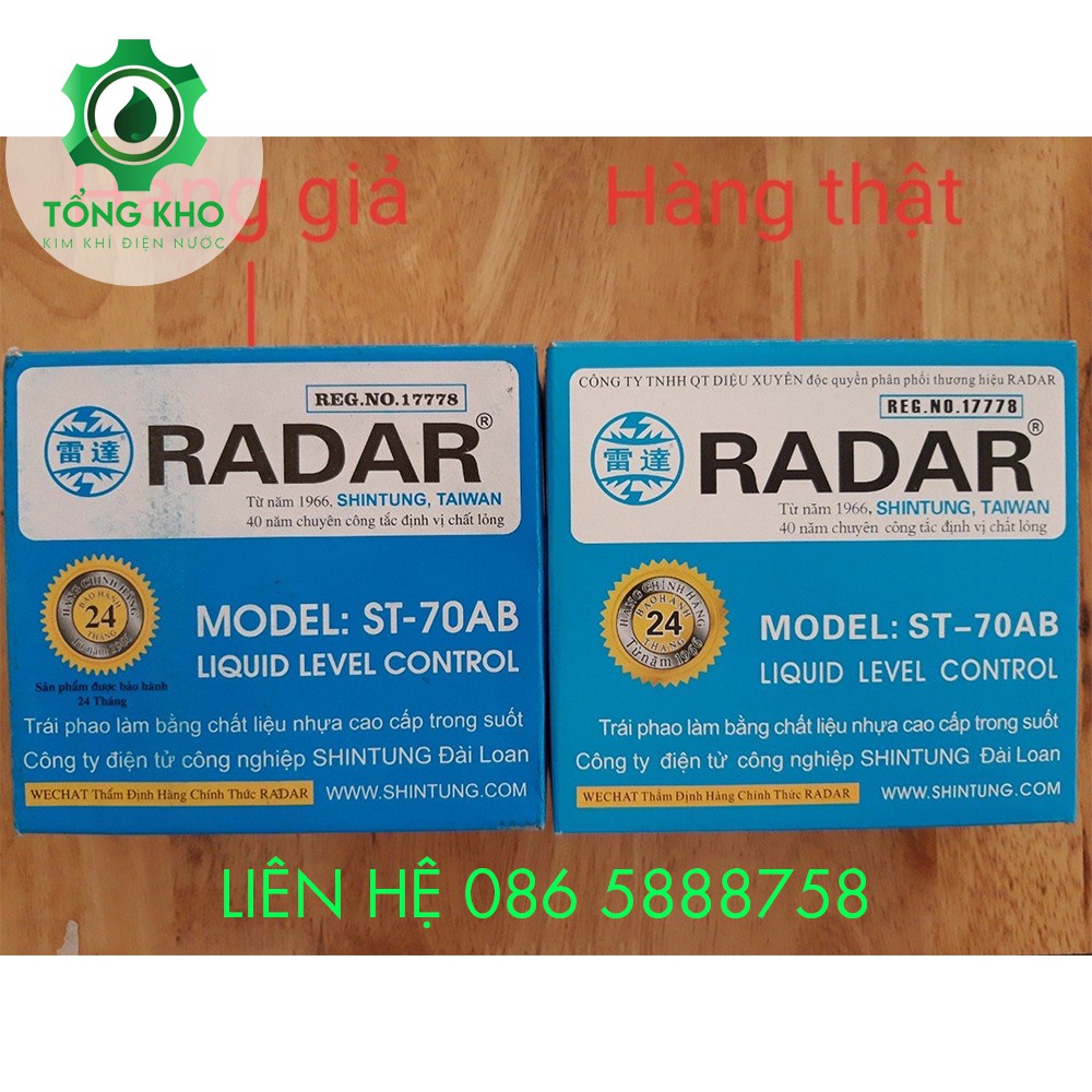 Phao điện Radar chính hãng - Tổng kho kim khí điện nước Radar