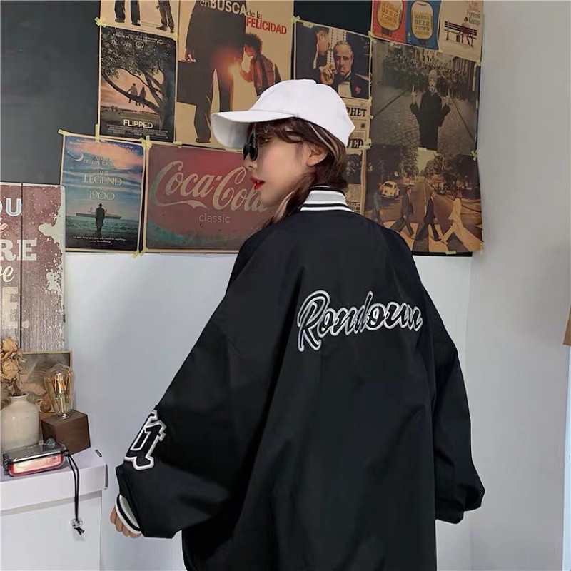 Áo khoác bomber jackets unisex nam nữ ngầu vintage | BigBuy360 - bigbuy360.vn