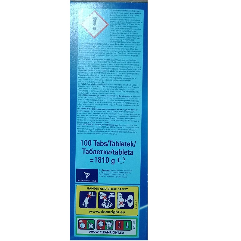 Viên rửa bát finish allin1 ( 10 trong 1  ) tích hợp tất cả trong 1  cùng cho máy rửa bát