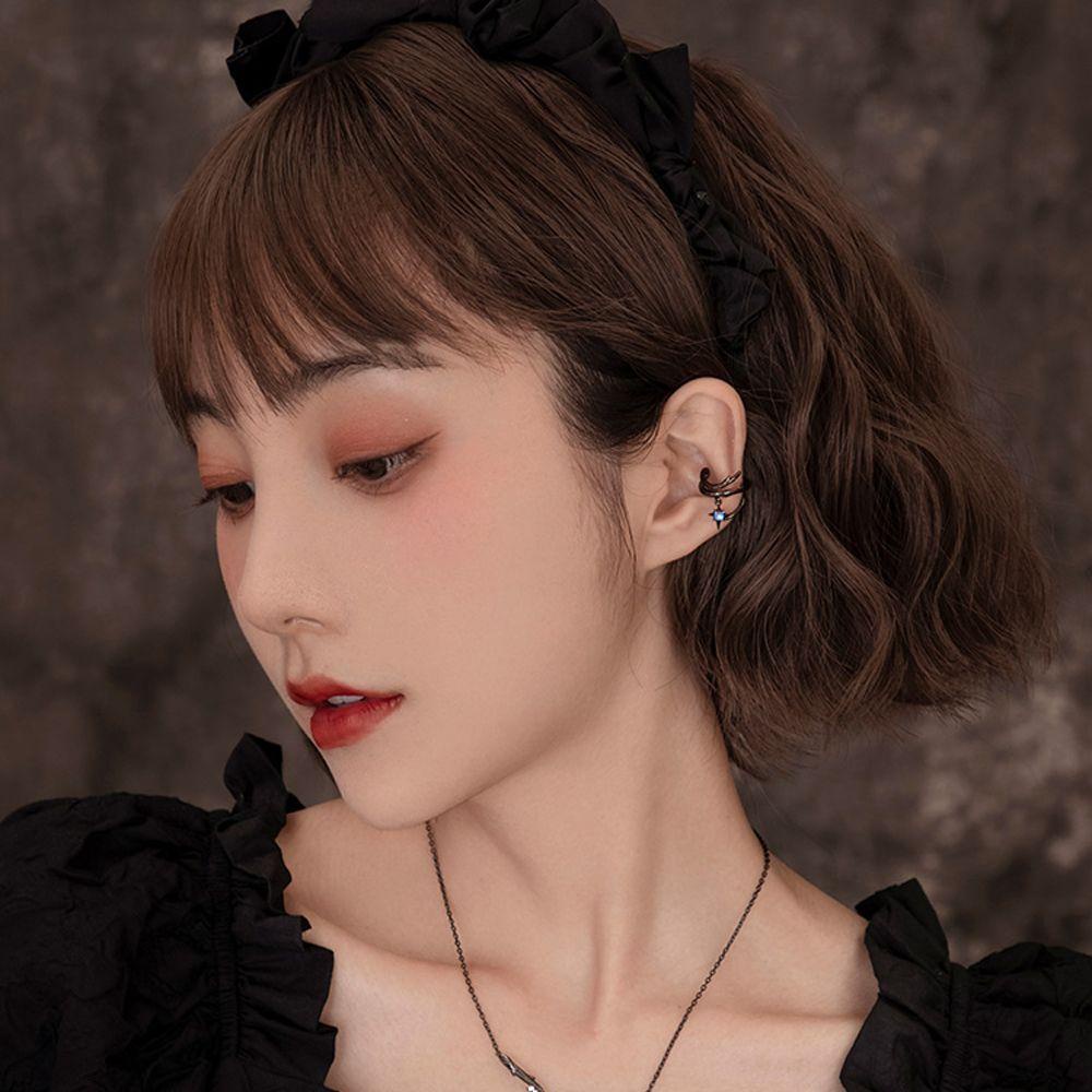 Khuyên Kẹp Vành Tai Hình Ngôi Sao Phối Tua Rua Thời Trang Cho Nữ