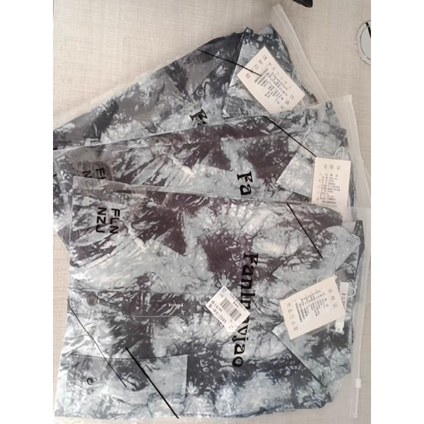 Áo khoác sơ mi mỏng màu loang cá tính Nam Nữ Unisex