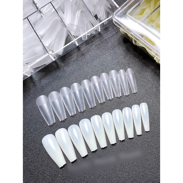 Móng Úp Tay,Móng Up HSM Nhám Sẵn Fom Thang Hộp 500pcs