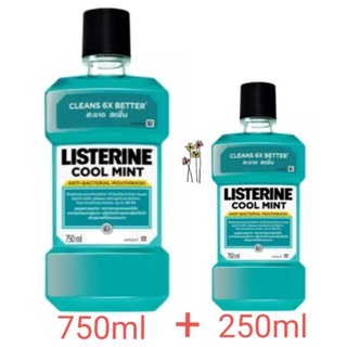 Nước Súc Miệng Listerine 750ml (tặng kèm chai 250ml) Thái Lan