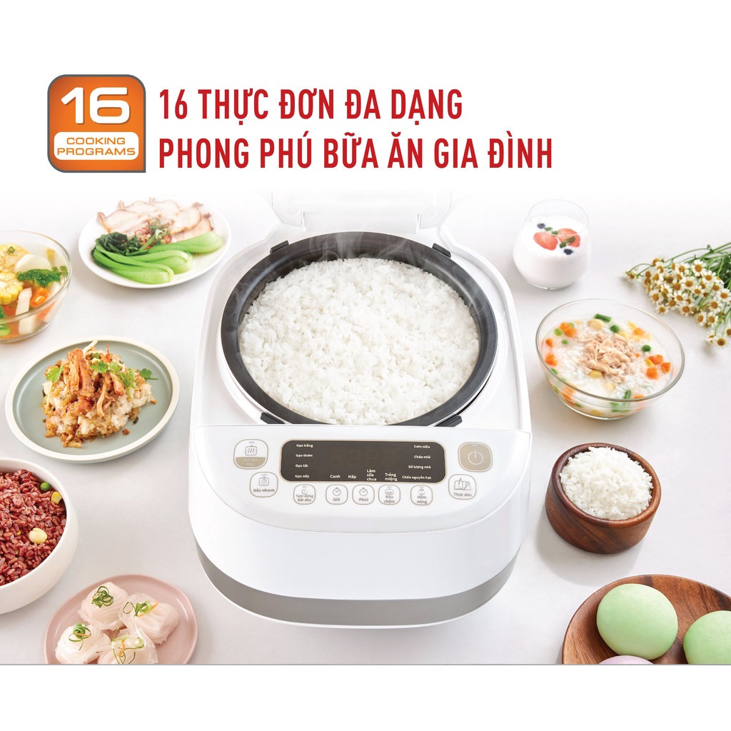 [Mã ELTEFALWL5 giảm 10% đơn 500K] Nồi cơm điện tử Tefal RK808168 - 1.5L, 1200W