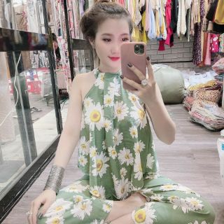 💕SET BỘ LỤA HOA CỔ YẾM CỰC XINH 💕