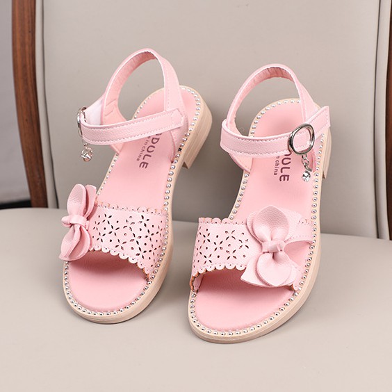 sandal bé gái size 26-36 nơ lệch dễ thương