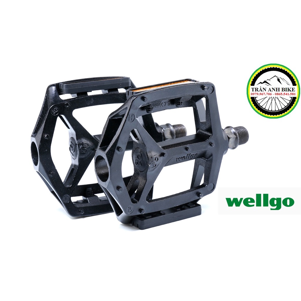 Pedan bàn đạp xe đạp WELLGO K97 nhôm bạc đạn