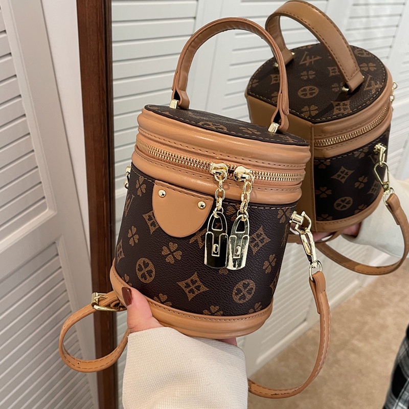 Túi xô đeo chéo IELGY thời trang in họa tiết cổ điển dành cho nữ