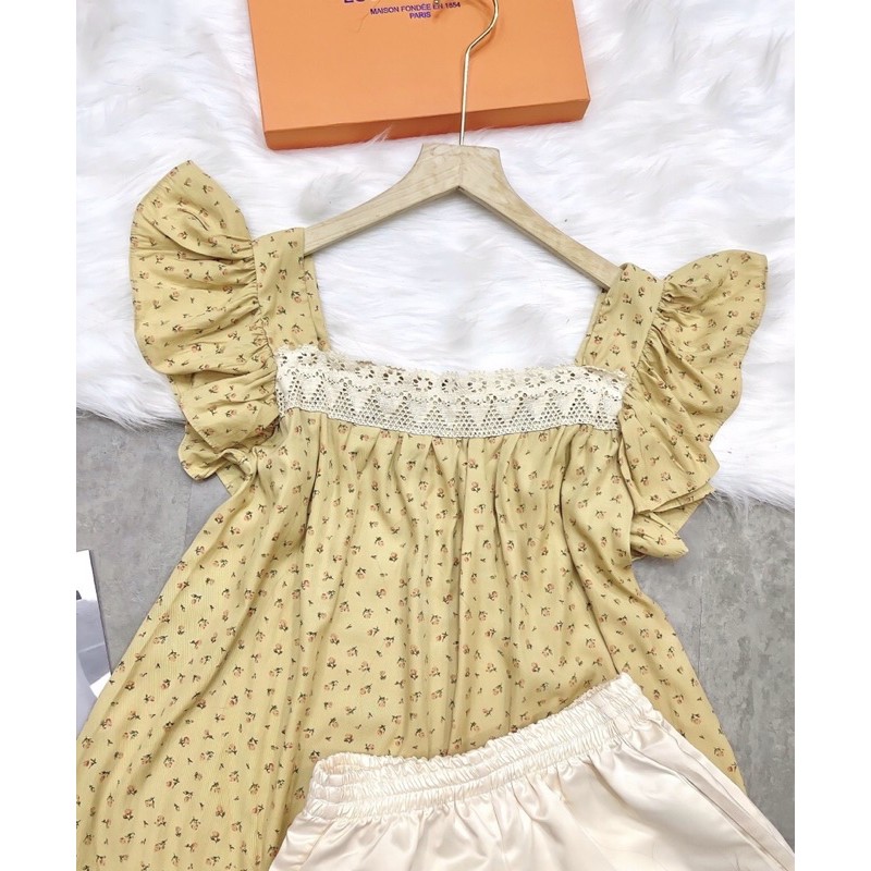 Set hoa nhí phối ren + quần | BigBuy360 - bigbuy360.vn