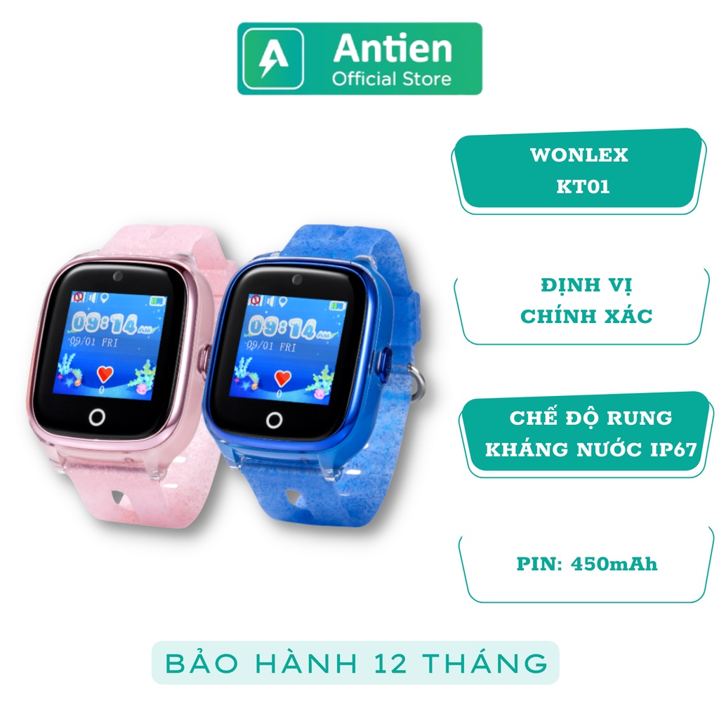 Đồng hồ thông minh trẻ em WONLEX KT01 có Camera, GPS